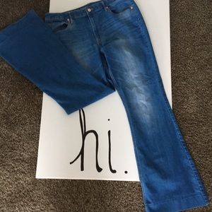 Mossimo high rise, flare jeans.